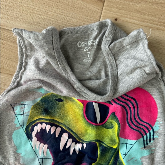 Osh Kosh Dino tank top size 7 - Picture 2 of 2